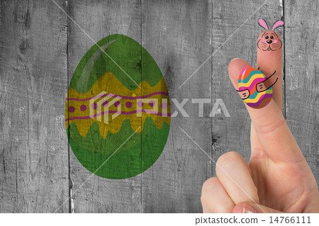 Composite image of fingers as easter bunny 14766111