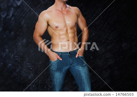 Composite image of attractive bodybuilder 14766503