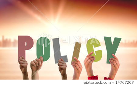 Composite image of hands holding up policy Composite image of hands holding up policy 14767207