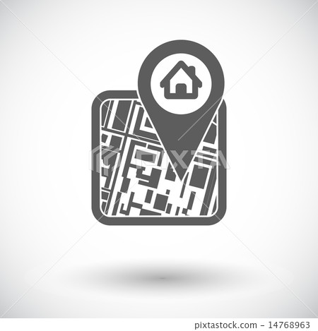GPS map icon. 14768963
