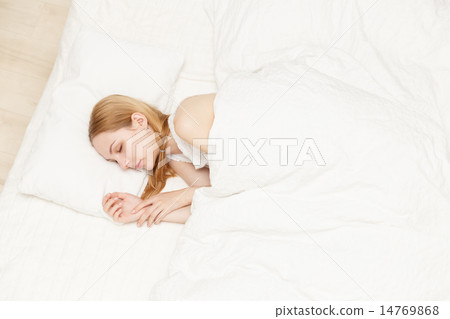 Sleeping young white woman Sleeping young white woman 14769868