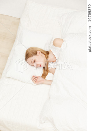 Sleeping young white woman Sleeping young white woman 14769870