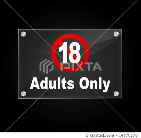 Vector adults only sign Vector adults only sign 14770270