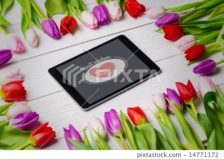 Composite image of mothers day greeting 14771172