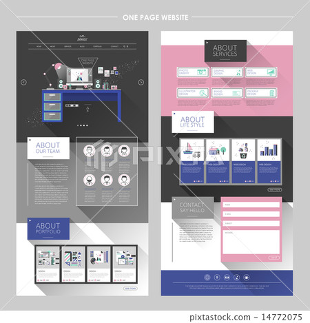 promote, page, layout - Stock Illustration [14772075] - PIXTA