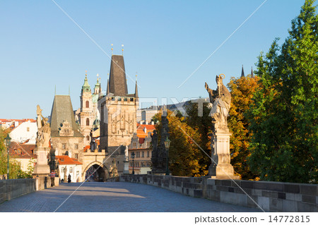 Gate tower and Charles bridge, Prague 14772815