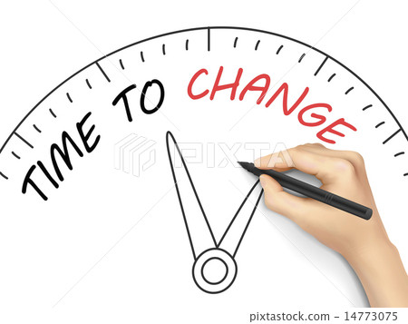 clock, write, change - Stock Illustration [14773075] - PIXTA