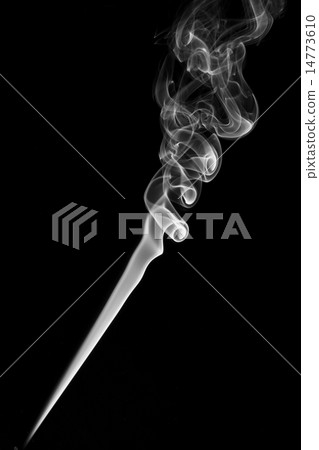 Smoke fragments on a black background 14773610