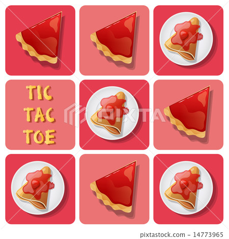 Tic-Tac-Toe of crepe and tart 14773965