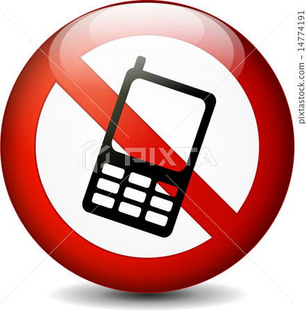 no phone round sign 14774191