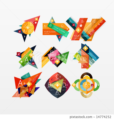 Paper graphics infographic web layouts 14774252