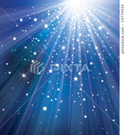 Vector sky background with lights and stars. Vector sky background with lights and stars. 14774434