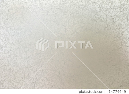 Vector silver background abstract floral pattern. - Stock Illustration ...