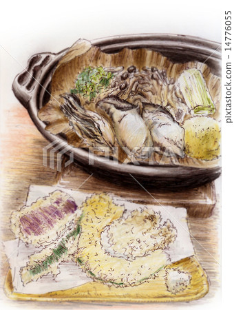 Food illustration ~ Oyster saucepan · tempura Food illustration ~ Oyster saucepan · tempura 14776055