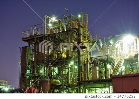 Night view of factory of Kawasaki Night view of factory of Kawasaki 14776252