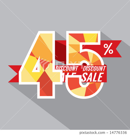 Flat Design Discount 45 Percent Off 14776336