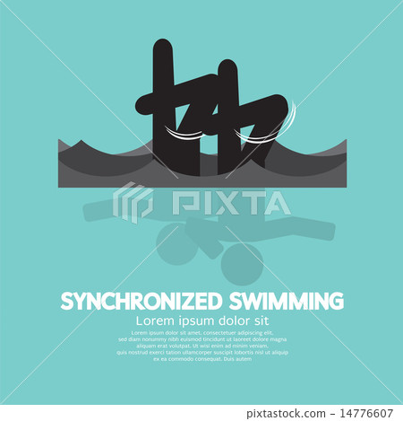 Synchronized Swimming Graphic Symbol 14776607