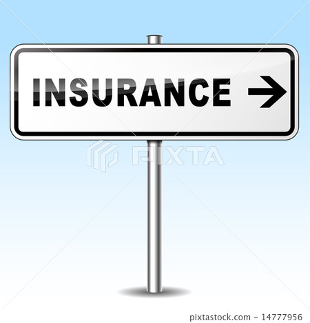 insurance directional sign 14777956