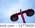 street light, sky, seagull 14778600