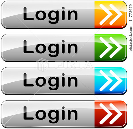 four login web buttons four login web buttons 14778679