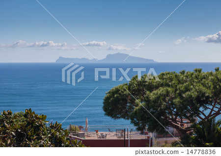 Terrace on the shores of the Bay of Naples 14778836