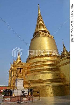 A golden pagoda, Grand Palace, Bangkok 14779962