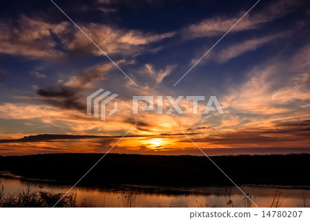 Sunset Over Water 14780207