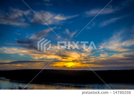 Sunset Over Water 14780208