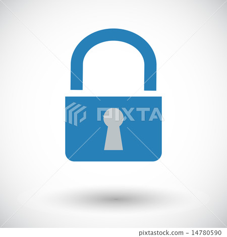 Lock single icon. - Stock Illustration [14780590] - PIXTA