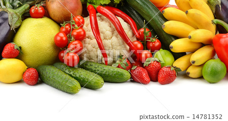assortment fresh fruits and vegetables 14781352