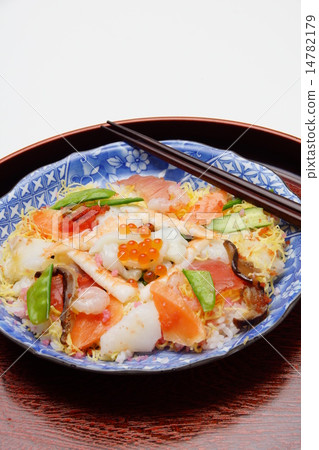 Seafood chirashi sushi 14782179