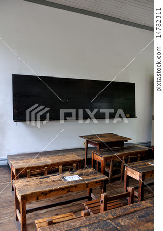 Retro classroom scenery 14782311