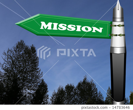 Mission road sign 14783646