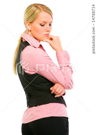 Portrait of thoughtful business woman 14788714