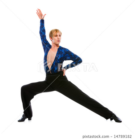 Ballroom male dancer posing on white background Ballroom male dancer posing on white background 14789182