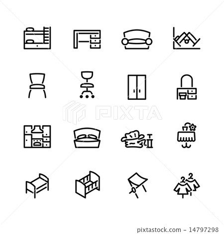 furniture icon set 14797298