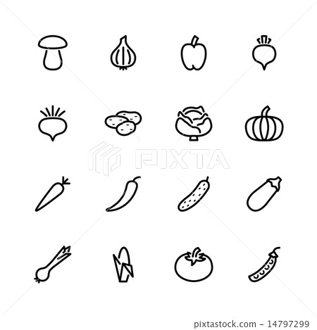 vegetable icon set 14797299