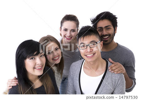 Happy group of friends. 14797530