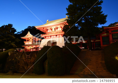 Light up of Akama Shinku Shrine Light up of Akama Shinku Shrine 14798955