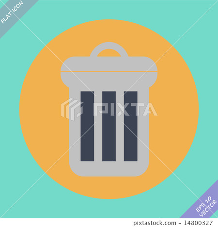Trash can icon - vector illustration. 14800327
