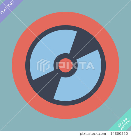 CD or DVD icon - vector illustration. 14800330