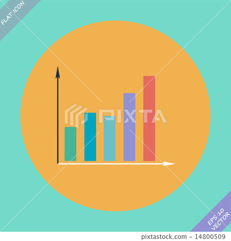 Graph icon - vector illustration. Flat design Graph icon - vector illustration. Flat design 14800509