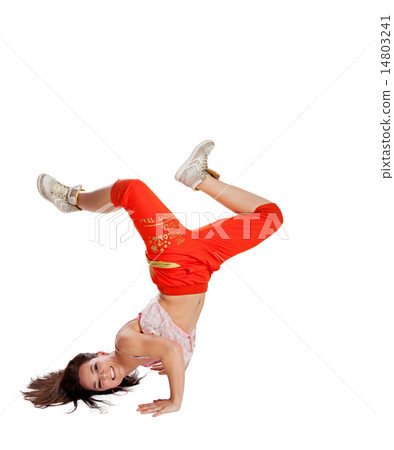 modern style dancer on isolated background 14803241