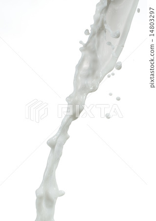 Milk splash on white background 14803297