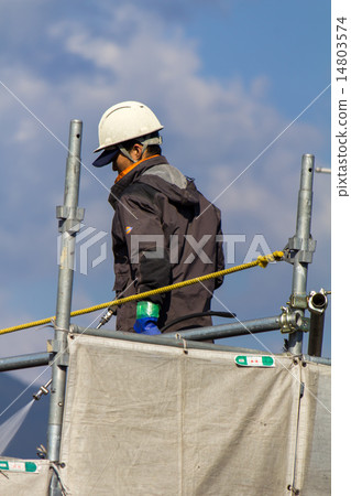 Exterior wall painting of housing (renovation work) 14803574