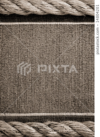 ship ropes and jeans background 14804201