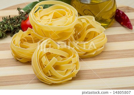 Raw fettuccine - Stock Photo [14805807] - PIXTA