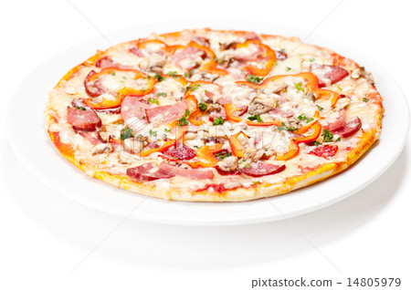 Tasty Italian Pepperoni pizza 14805979