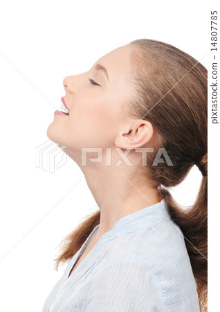 Young beauty woman with green dill Young beauty woman with green dill 14807785