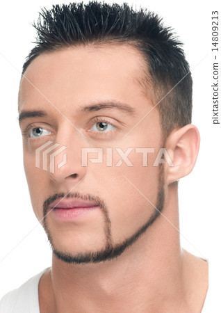 Young handsome man face Young handsome man face 14809213